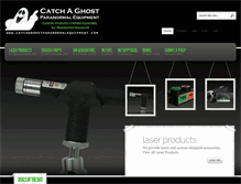 Tablet Screenshot of catchaghostparanormalequipment.com